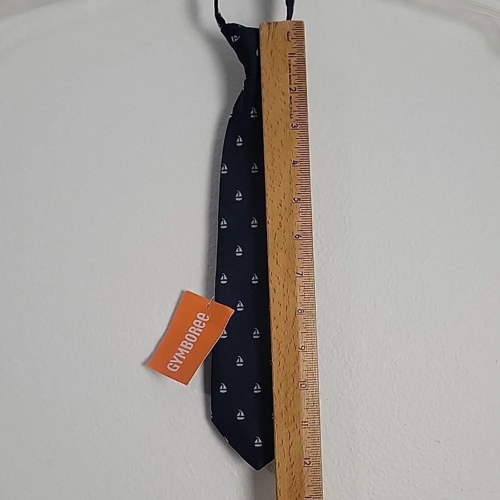 NWT Nautica Gymboree Navy Blue Sailboat Tie Boys 2T-5T